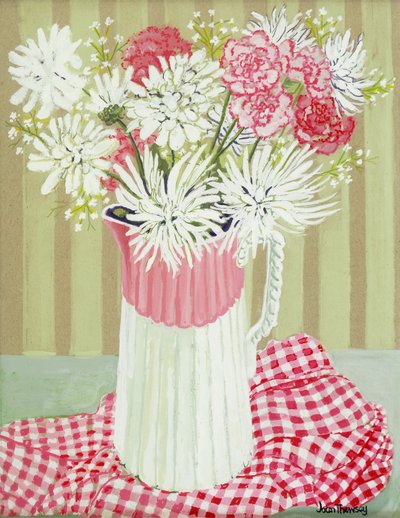 White Chrysanthemums and Spray, 2008 by Joan Thewsey